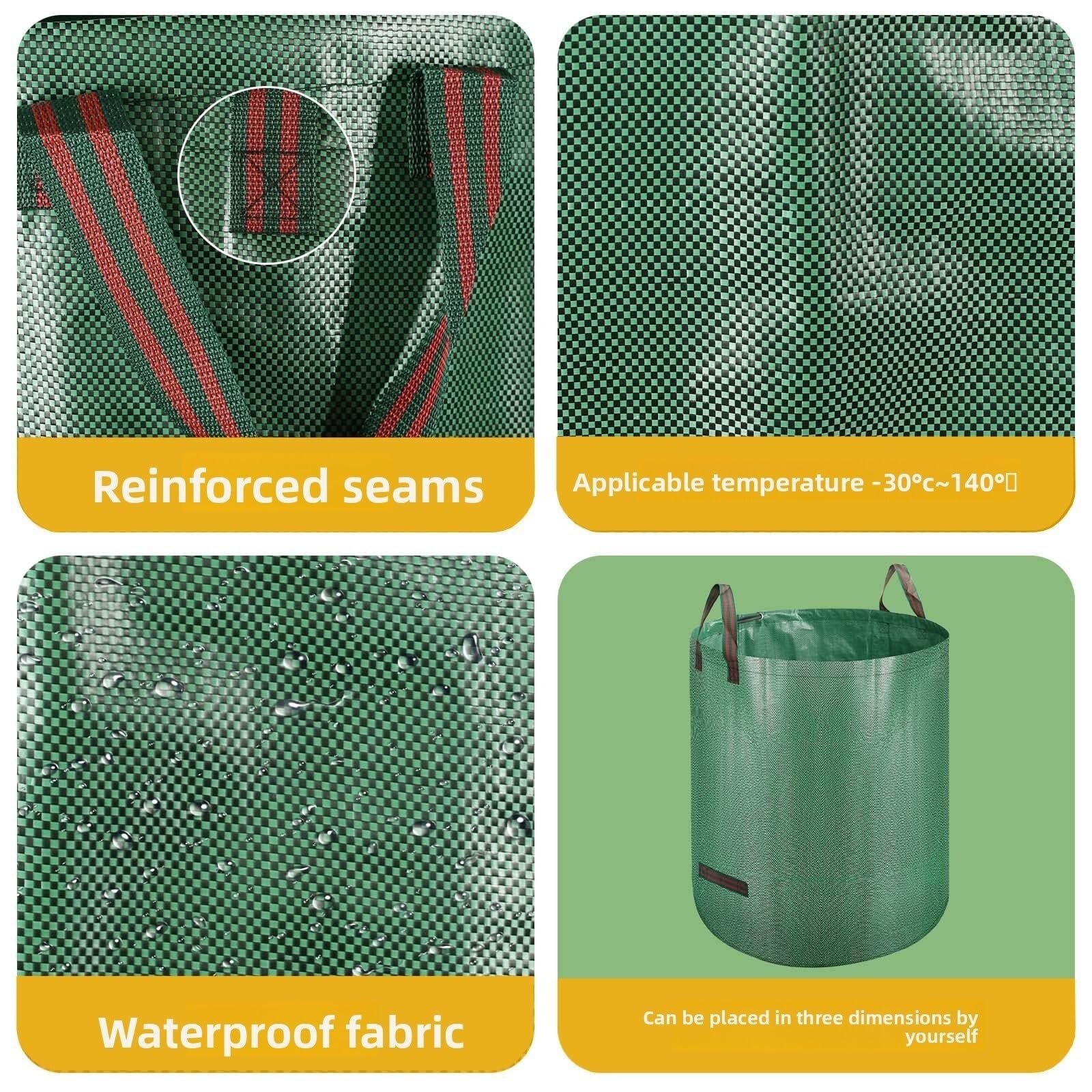 Bolsa de desechos de jardín Bolsa plegable hojas jardín