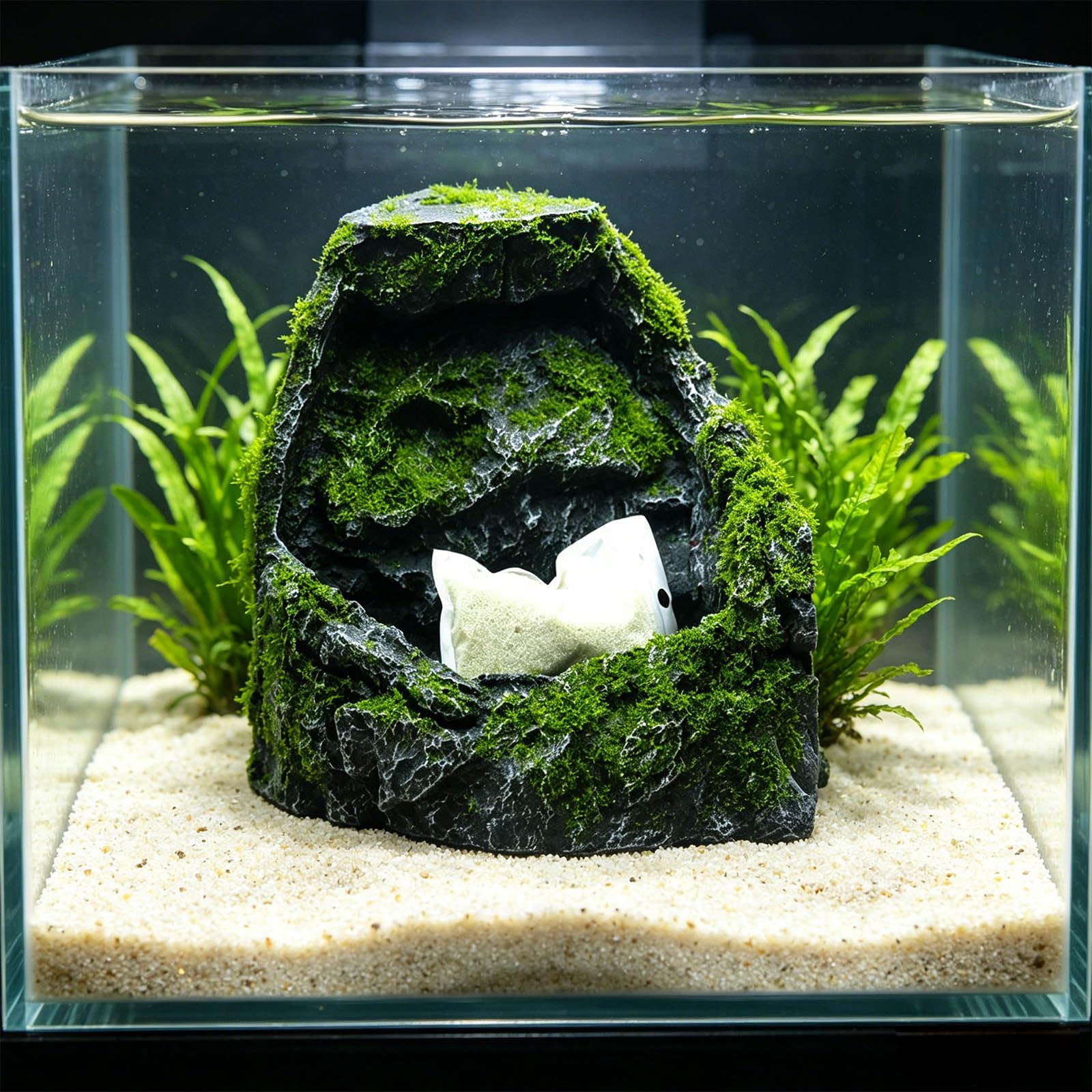 Natural Lookings Cascata Rockery Fishtank decorazione crea acqua fluente continua di casa acquario paesaggistica ornamenti acquario
