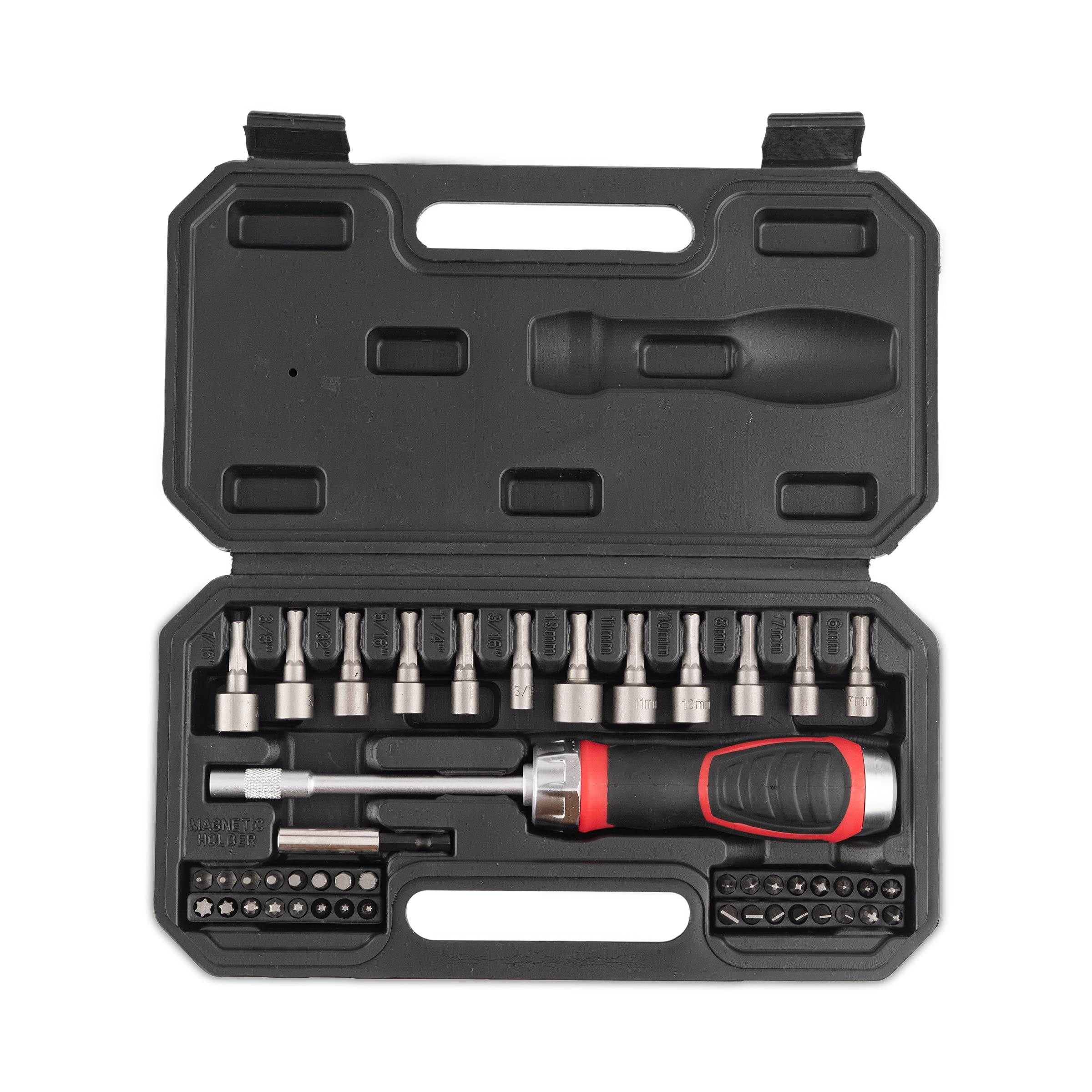 AGARO Screwdriver bits Set (46-Pieces), Red & Black (33517) (B097BDW8N4) Amazon Price History, Amazon Price Tracker
