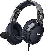 Vista 10 de BINNUNE Gaming Headset with Mic for PS4 PS5 Xbox Series X S Xbox 1 PC NS, Wired Gaming Headphones with Microphone for PS 4 5 Xbox1 Blanco