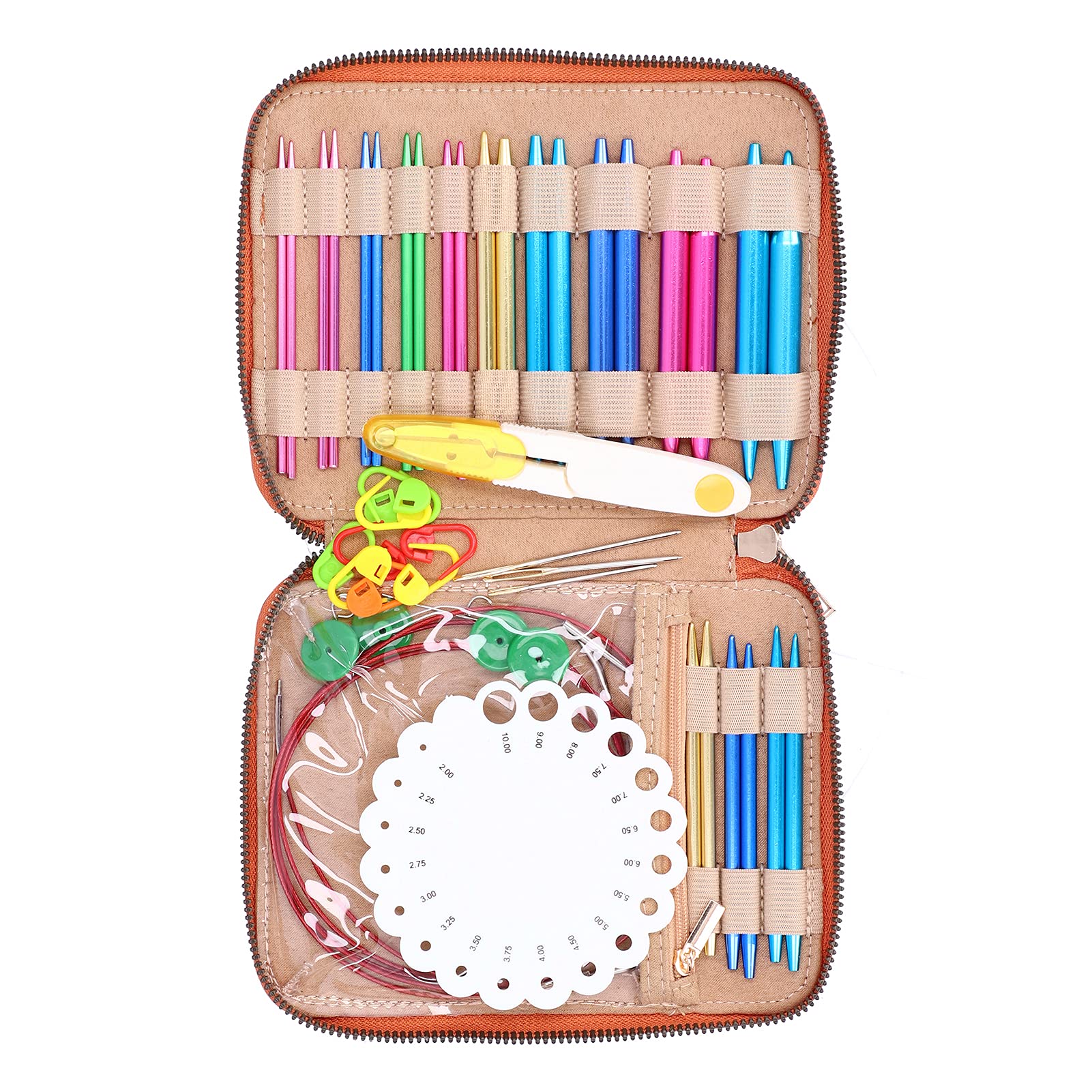 Holigie Juego de agujas para suéter, herramientas de tejer, kits de hilo para tejer, suministros de bricolaje, accesorios de arte manual, herramientas de arte para manualidades,