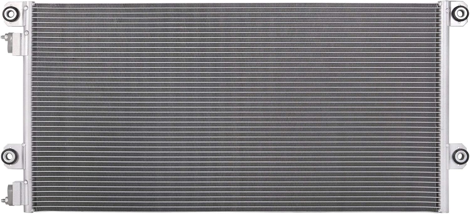 Lynol Cooling System Premium Complete Aluminum AC Condenser Replacement Compatible With VHD VN VNL WI Mack CHU CXU GU 32 3/8" x 16 3/16" Core