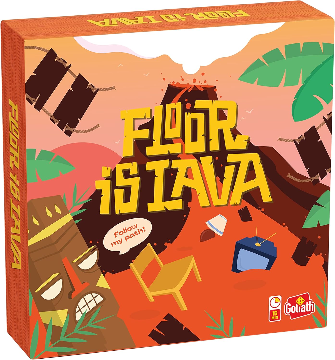 Goliath The Floor is Lava! Game for Kids Ages 4+ Interactive Classic Board Games | Don't Step in the hot Lava Indoor and Outdoor for Kids