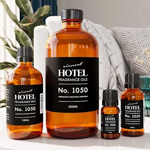 Miniatura 4 de AirScent Aceite de fragancia de vainilla cálida Ritzy Hotel No. 1050 - Vainilla malvavisco Frijol de Tonka - Aceite difusor de hotel para difusores