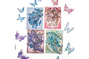 Holographic 3D Ice Butterfly Stickers