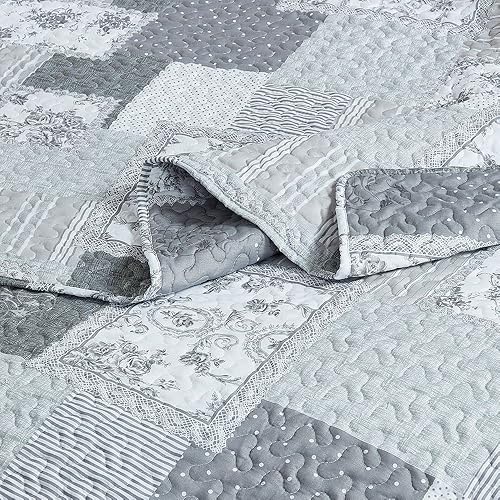 Miniatura 2 de Royal Hotel Bedding La Rochelle - Juego de colcha extra grande, colcha de diseño estampado de lujo, colcha, colchas rellenas, se adapta a colchones