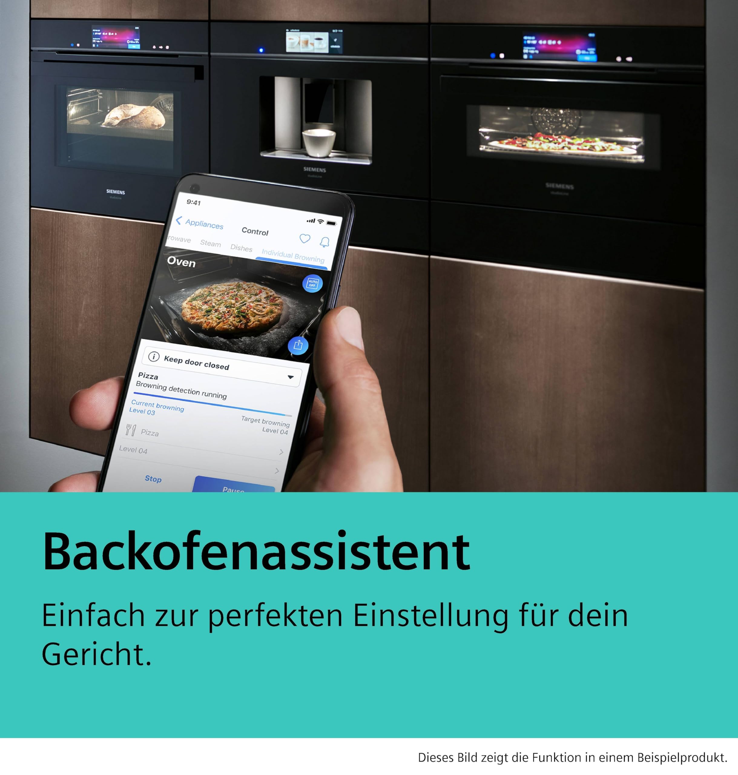 Siemens iQ700 CB774G1B1 Einbau-Kompaktbackofen 60 x 45 cm Schwarz activeClean Pyrolyse Air Fry Touchscreen