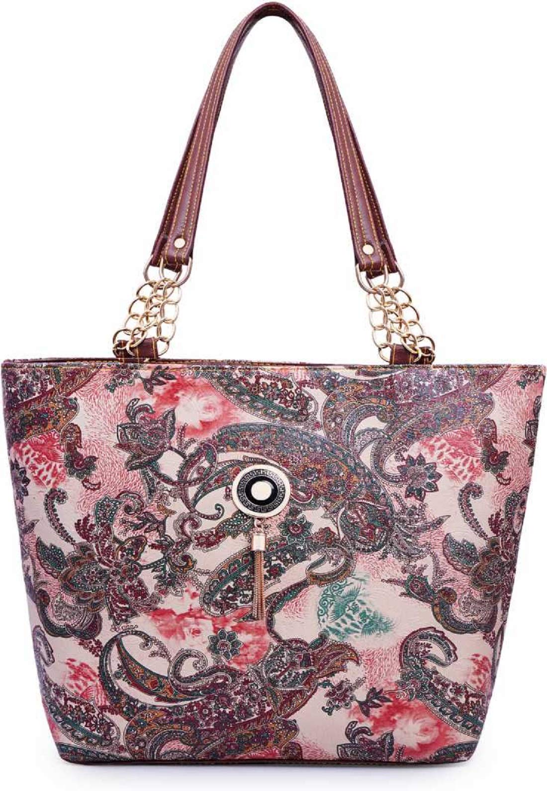 Bellina® Womens Handbag in Premium Leather Zanzeer Printed Marron (B08R23M1JD) Amazon Price History, Amazon Price Tracker