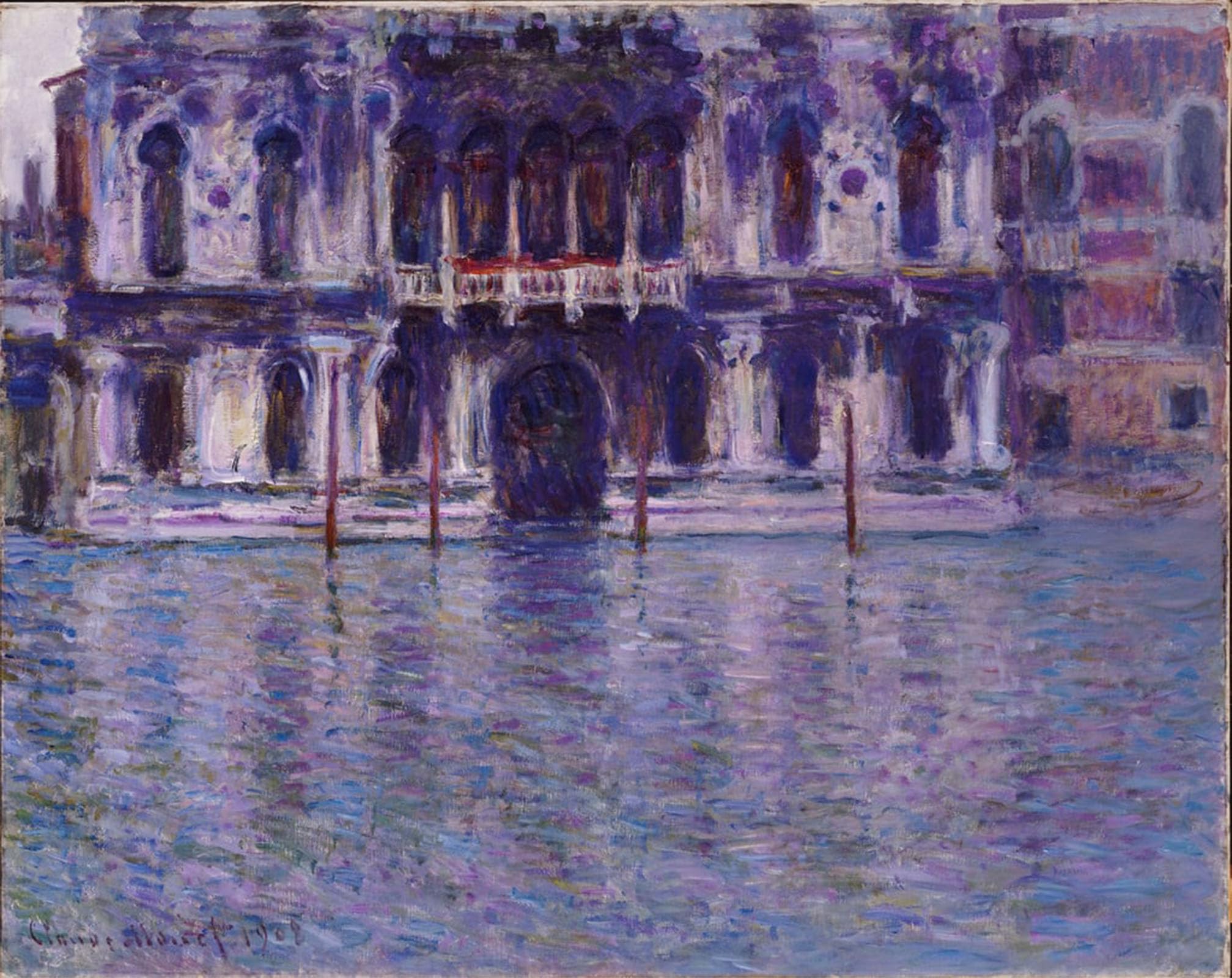 Toile murale abstraite Claude Monet décoration salon grand format 60x90 - 5