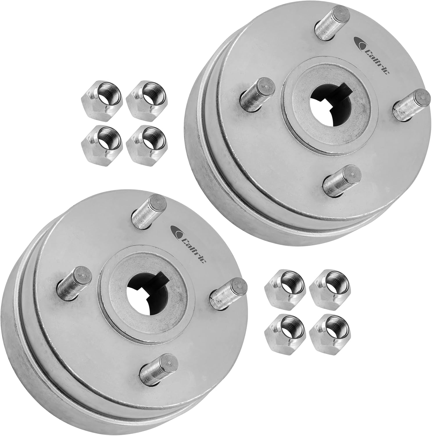 Caltric Wheel Hub and Lug Nuts Compatible with Exmark LCT4418BV Lazer Z AS CT Zero-Turn Mower x2