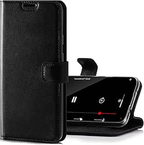 SURAZO Leather Wallet Mobile Phone Case Compatible With Xiaomi 13 Pro - Flip & Fold Smartphone Case With Stand, RFID Blocker, Magnet Closure, 3 Slots - View #9