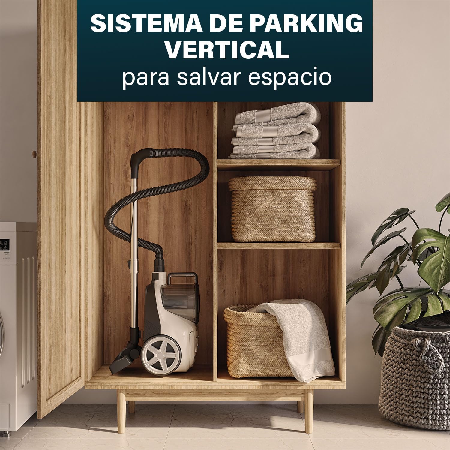 Princess Cyclone Storm Aspirador sin bolsa, 4 litros de capacidad, motor de 700 W con tecnología multiciclón, 8 m de cable, filtro HEPA, cepillo combinado para alfombras y suelos duros, 335080