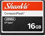 ShanVa 16GB CompactFlash Carte – UDMA CF Carte mémoire pour les personnes âgées DSLR Caméras professionnelles, HD Caméscopes, équipements industriels & Échantillonneurs de musique