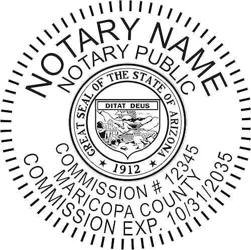 Hubco Sello de notario rosa prémium y sello notario autoentintado Hubco Pink S-844 - Arizona