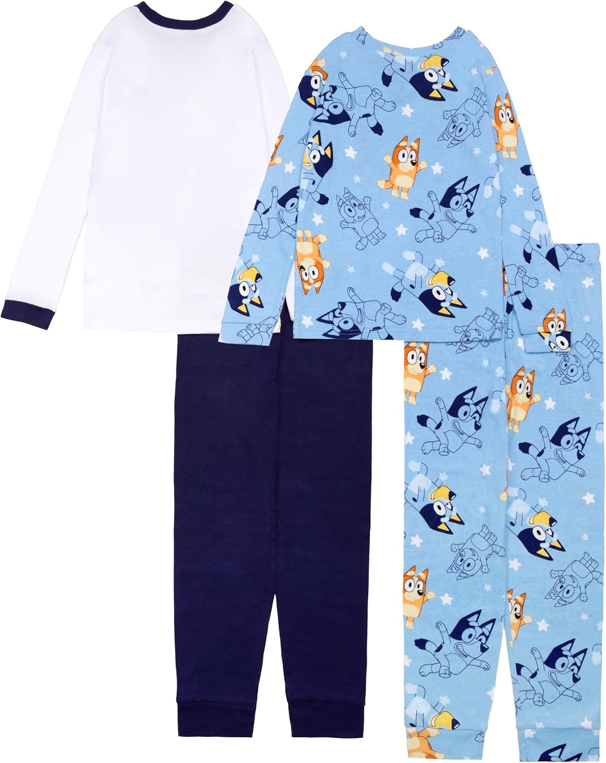 Bluey boys 4-piece Snug-fit Cotton Pajama Set, Soft & Cute for Kids - Image 6