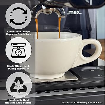 Low Profile Thin Drip Tray Compatible with Gaggia Classic Pro
