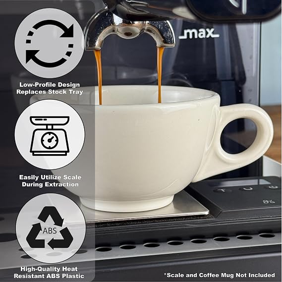 Low Profile Thin Drip Tray Compatible with Gaggia Classic Pro