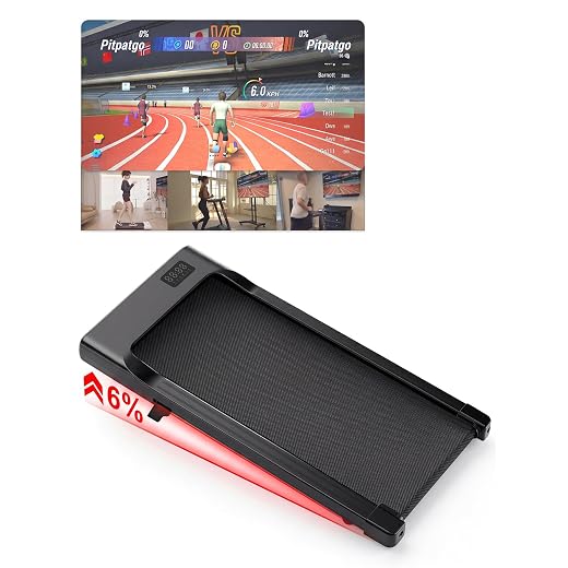 Superun 6% Incline 2.5HP Under-Desk Treadmill