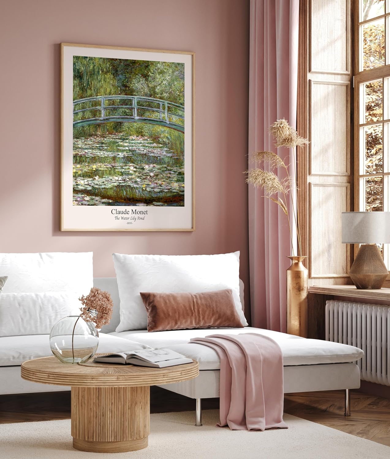 Poster Master Vintage Claude Monet Poster - Retro The Water Lily Pond Print - Impressionism Art - Fine Print - Classic Painting - Aesthetic Design - Living Room Wall Decor - 8x10 UNFRAMED Wall Decor