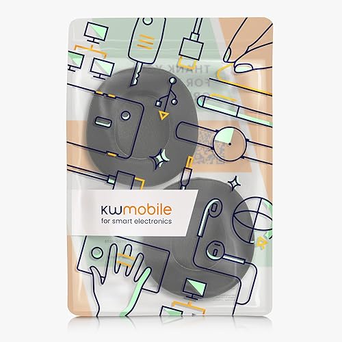 Miniatura 7 de kwmobile Almohadillas de repuesto compatibles con SteelSeries Arctis Nova Pro Wireless (juego de 2) - Almohadillas de gel de enfriamiento - Negro