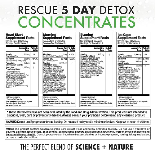 Miniatura 2 de Rescue Detox Concentrados de desintoxicación de 5 días +Plus | Elimina permanentemente todas las toxinas