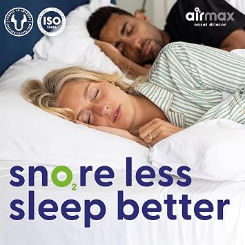 Airmax Nasal Dilator | 76% More air | Breathing aid Through the Nose | 1 Pack - Size Medium Orange | Anti Snore Device | More Oxygen | Snoring aids for Men and Women | Sleep Better and Wake up Rested