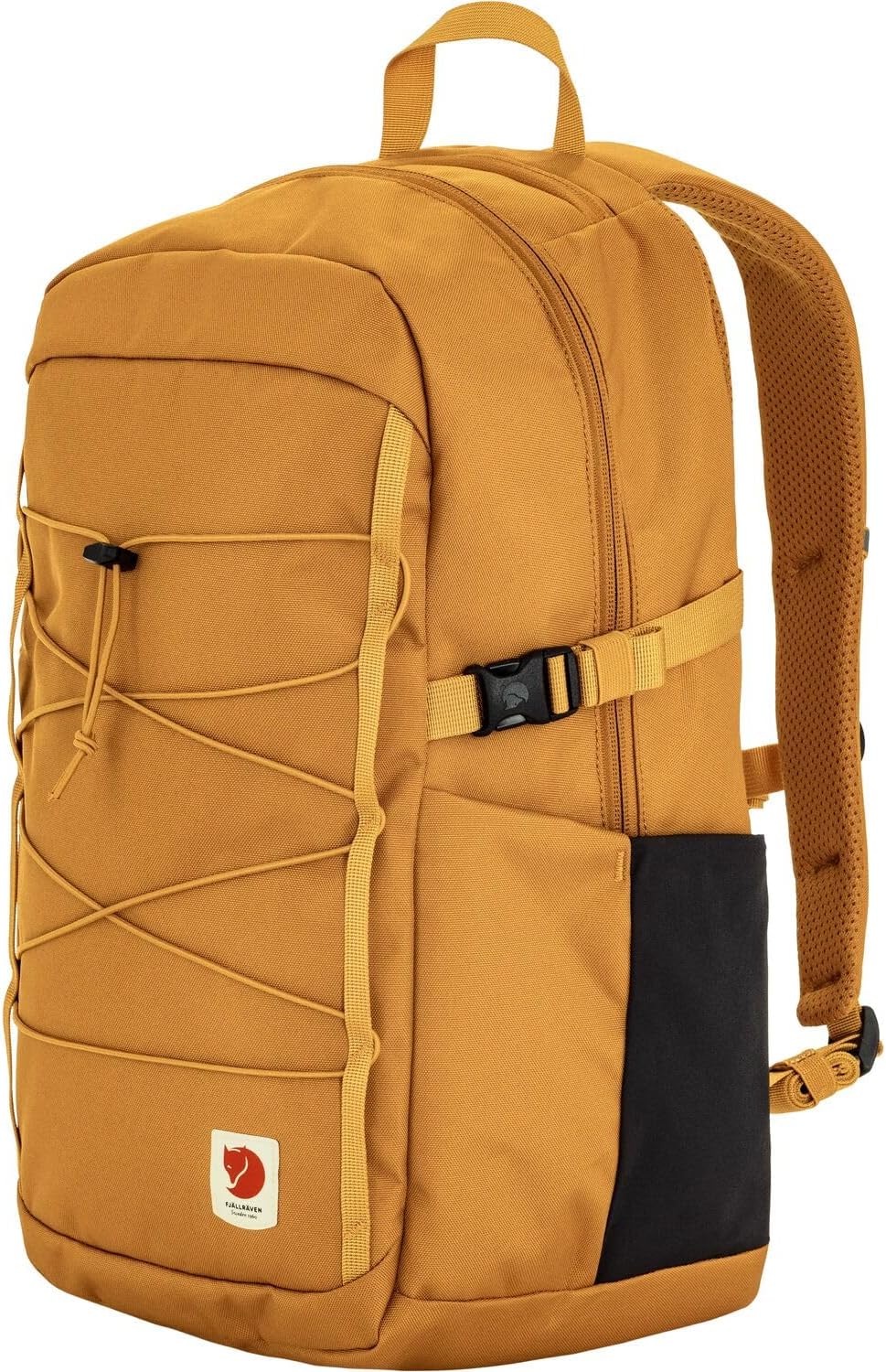 Fjällräven Skule 24 Backpack - Spacious Storage, Padded Back Panel, Breathable Design - Travel, Hiking, School, Red Gold, One Size