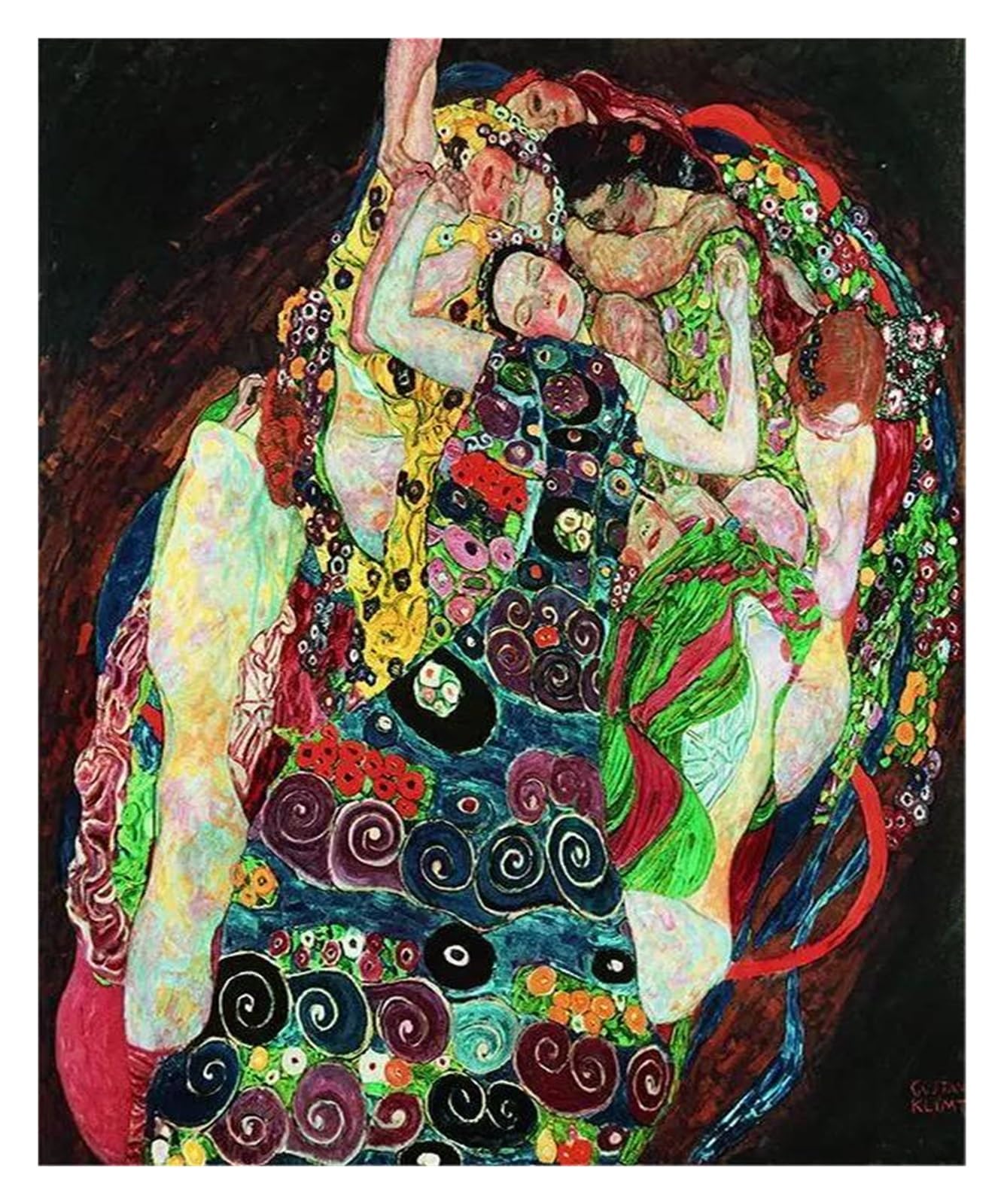 Lienzo El Beso de 20x30cm decoración abstracta para paredes de sala de estar