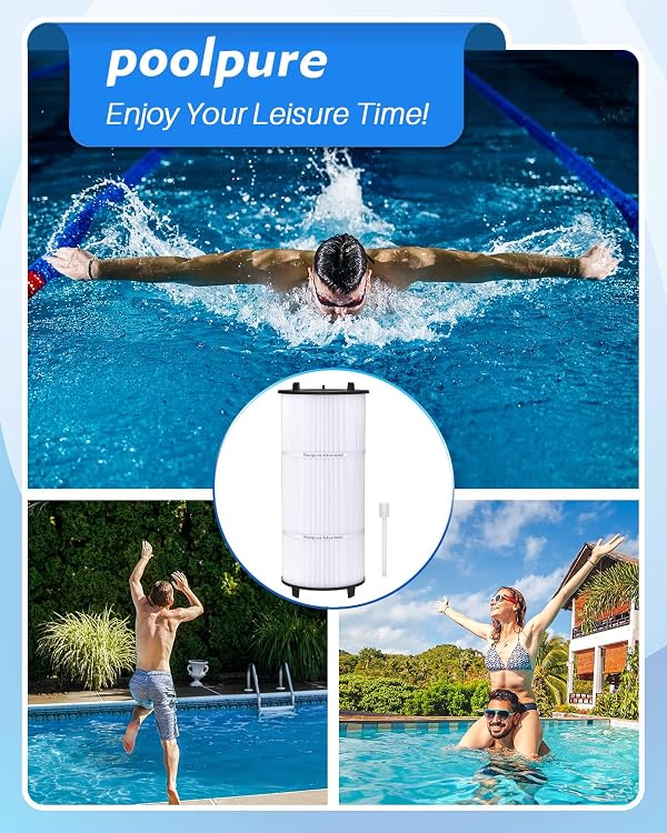 27002-0300S Pool Filter Replacement for Sta-Rite System 2, PLM300, Pentair 27002-0300S Pool and Spa D.E. Cartridge Filter with Air Bleed Assembly by POOLPURE - Image 6
