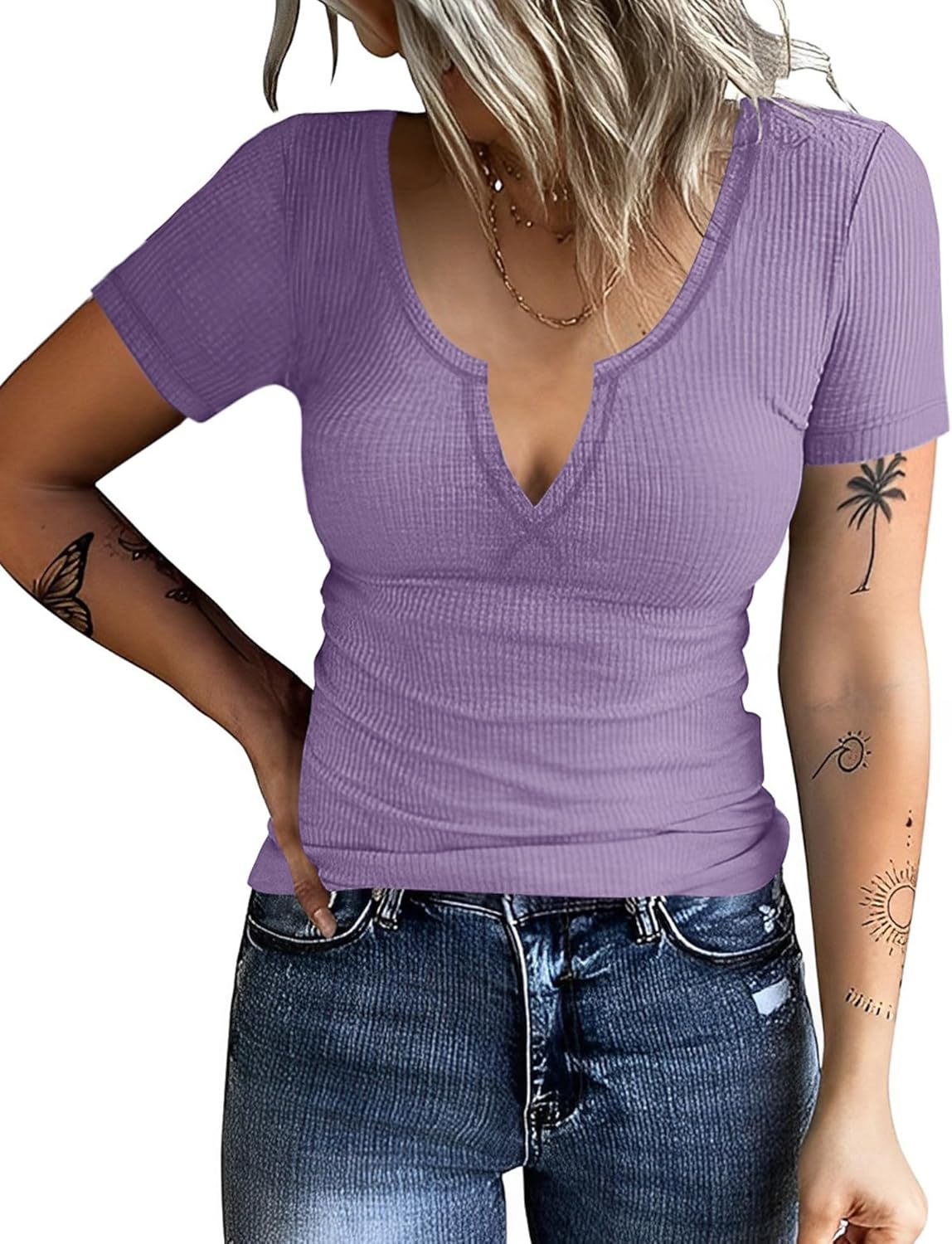 Blouse à Boutons Manches 3/4 Ketty Col Rond Femme ANTIK BATIK à Prix