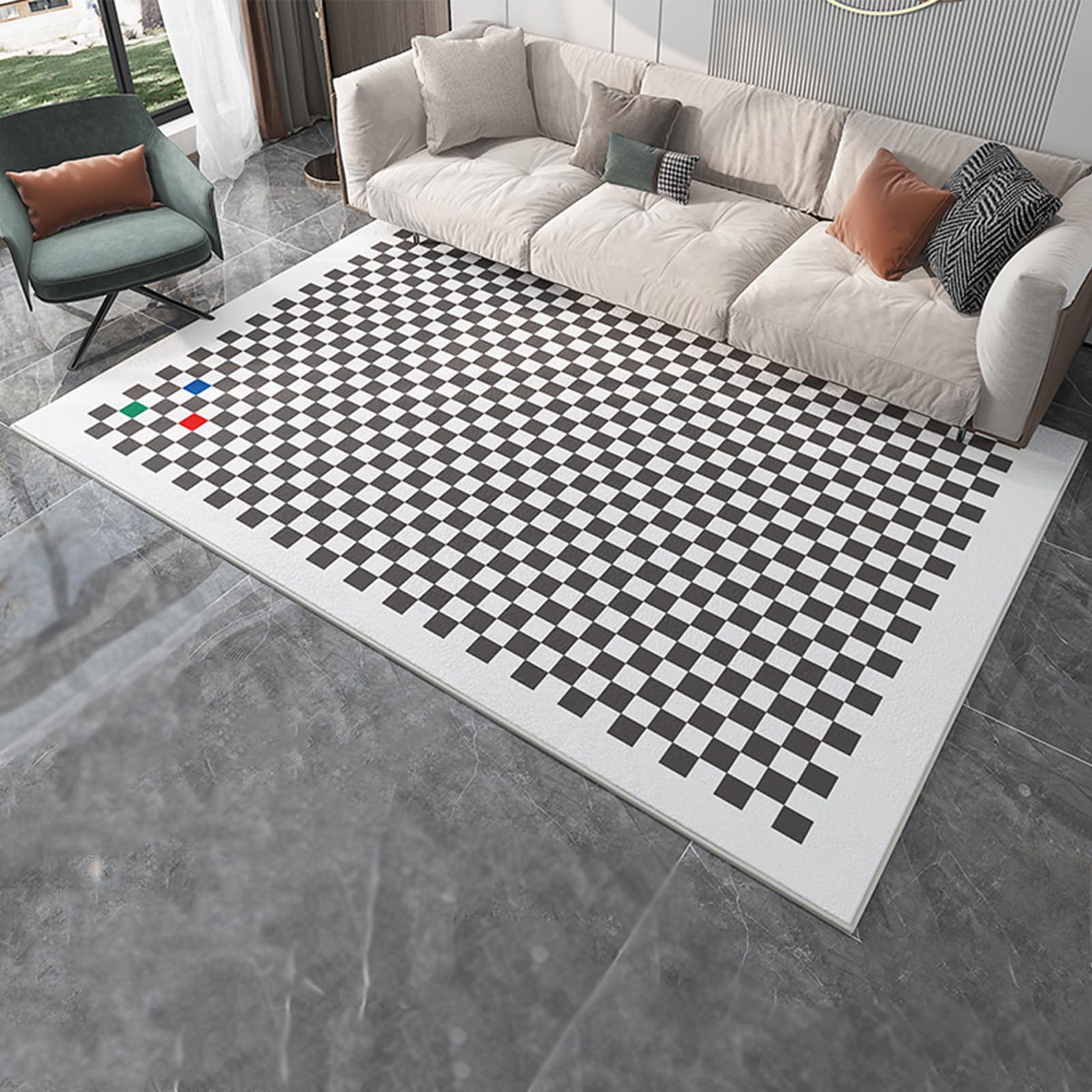 Beheizbare Fußmatten, Elektrisch Beheizbarer Teppich, Abnehmbare Und Waschbare Heizmatte, Großer Elektrischer Heizteppich Mit Carbon-Kristall-Optik, Für Zuhause, Büro(Gray,180 * 200cm)