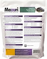 Vista 2 de Mazuri Comida Nutricionalmente Completa para Tortugas Acuáticas Fórmula de Agua Dulce - Bolsa de 12 Onzas (12 oz)