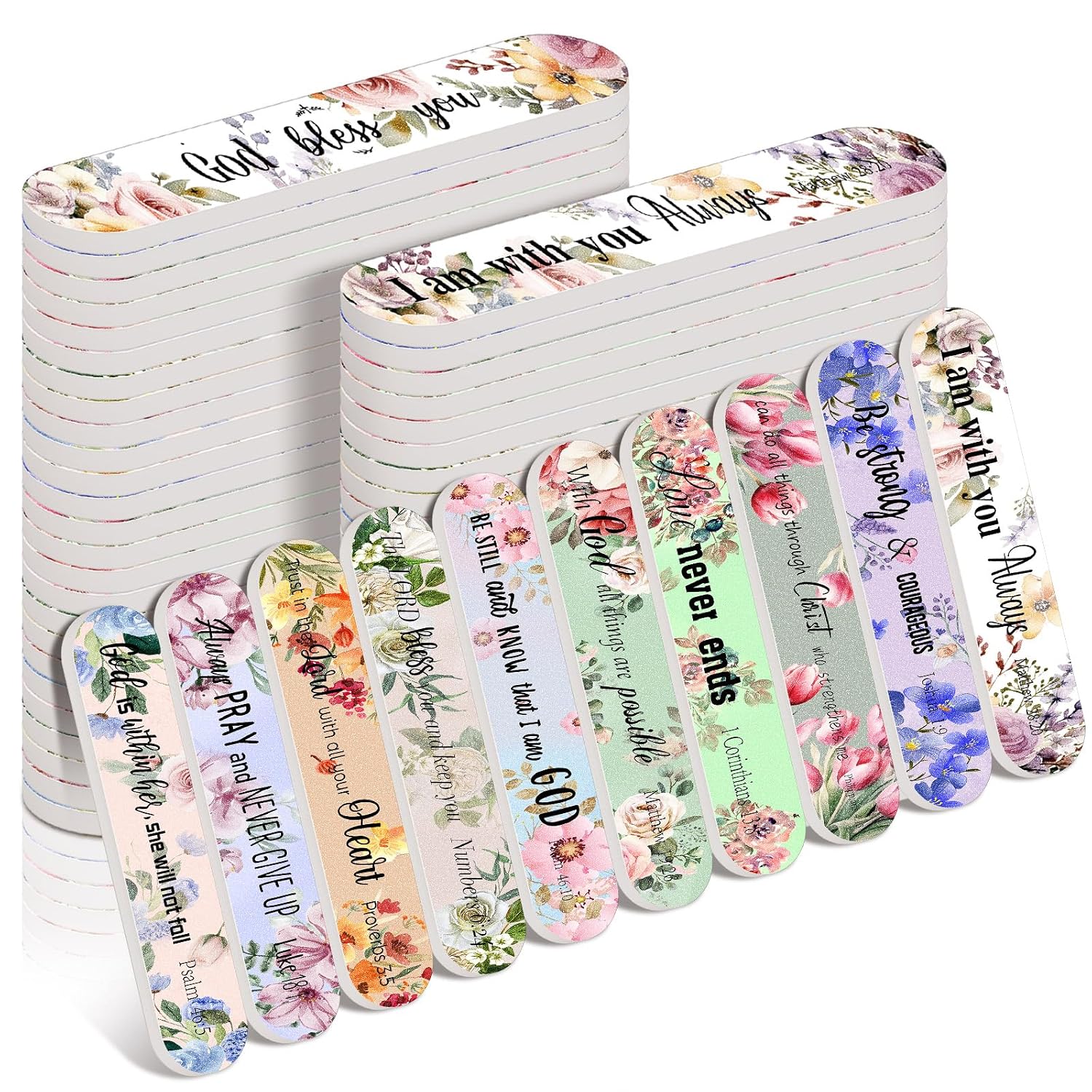 Christian Gifts Bulk: Mini Nail Files with Bible Verses