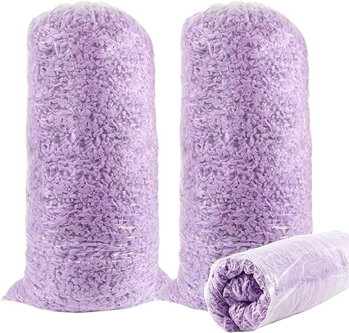 MINDELF Relleno de espuma viscoelástica triturada de 10 libras, relleno de puf para muebles de puf, almohada, cama de perro para mascotas, cojín de