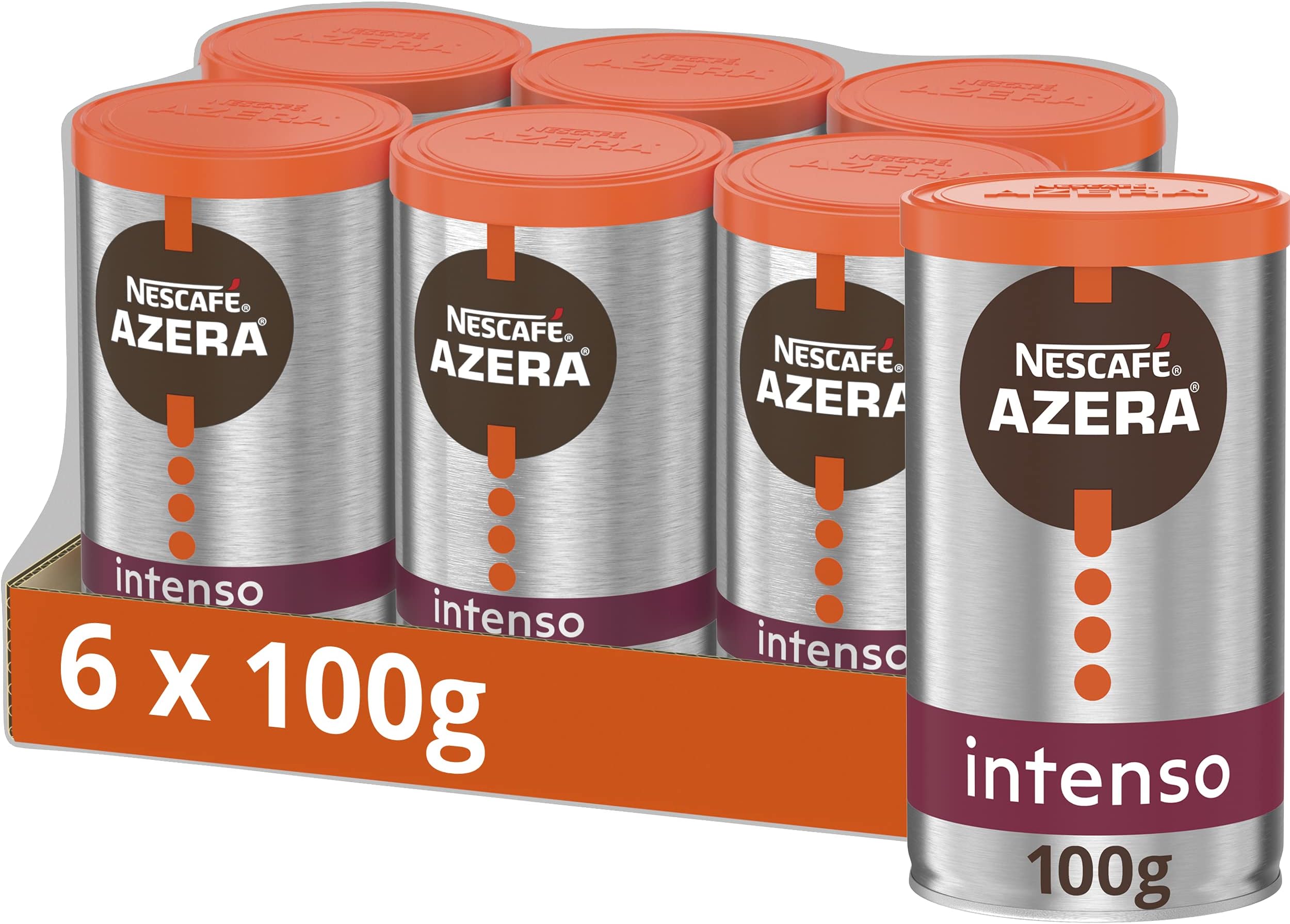 Nescafe AZERA Intenso Instant Coffee 100g (Pack of 6)