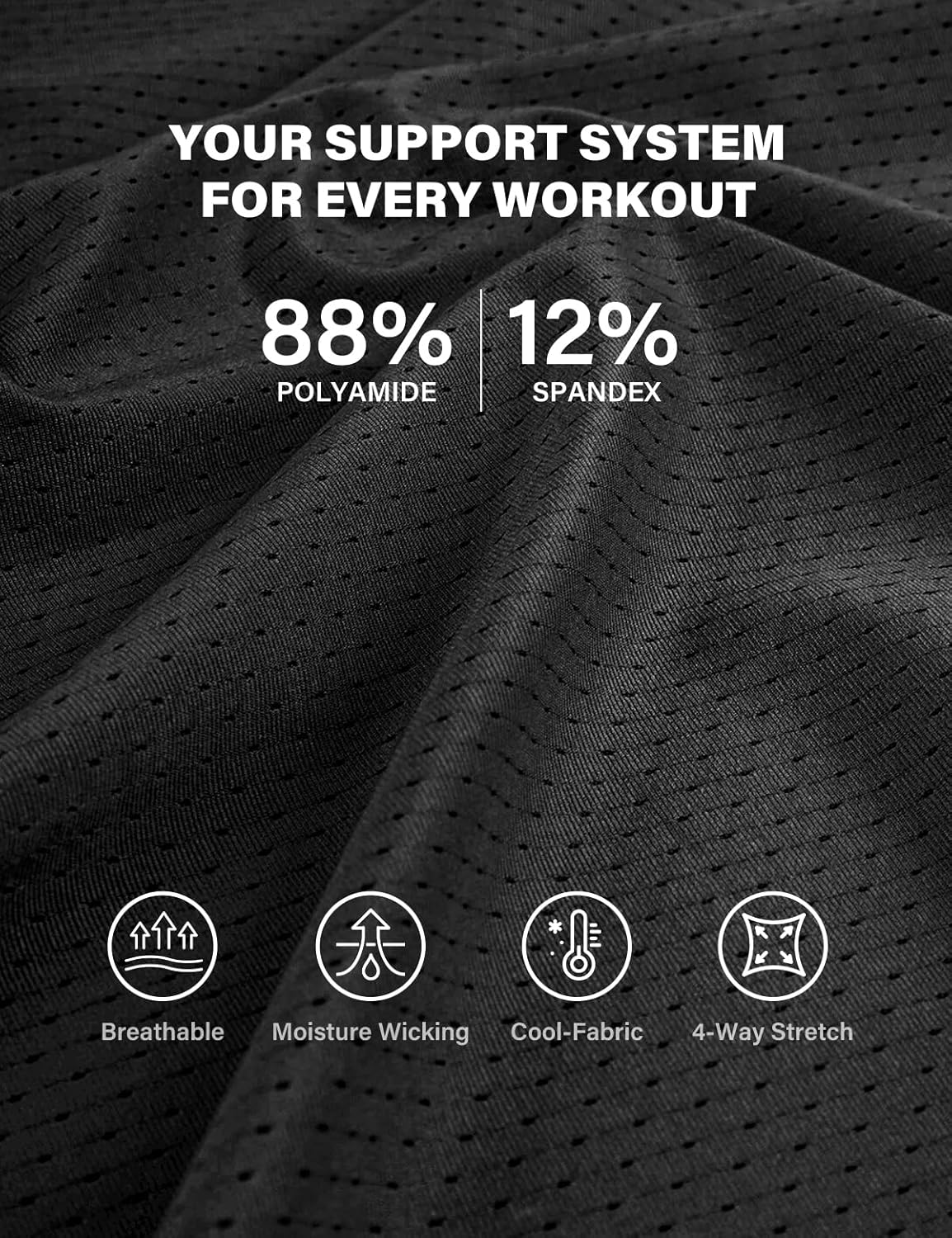 Casey Kevin Men's Long Leg Boxer Briefs Breathable Mesh Underwear Quick Dry Ice Silk Athletic Sports Underpants for Men Pack - Image 3