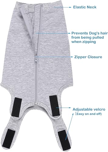 Miniatura 31 de Traje de recuperación de cirugía para perros – Después de la esterilización, heridas abdominales después de la recuperación quirúrgica, antilamida