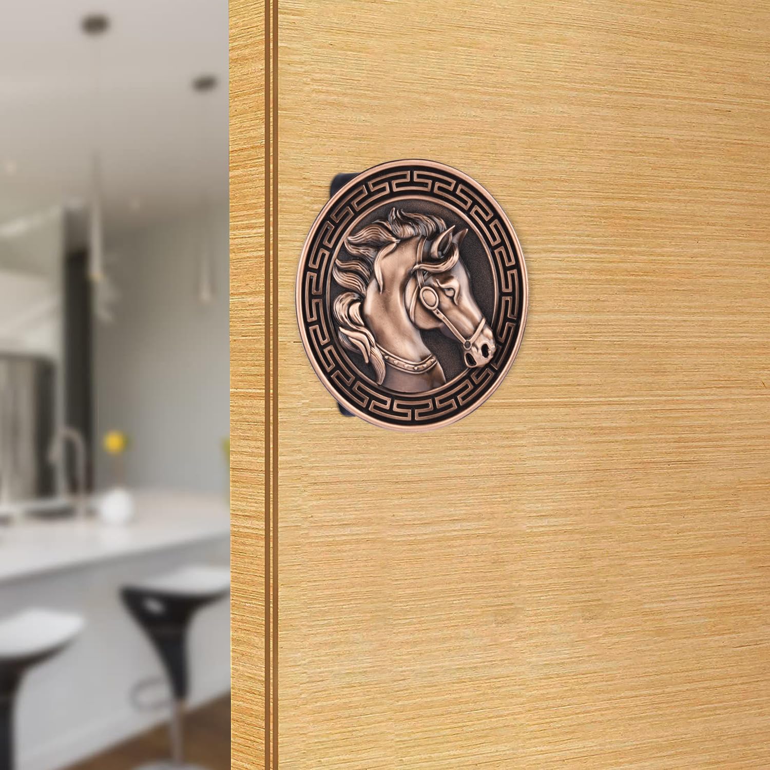 BonKaso 302 Aluminum Premium Horse Shape Push Pull Door Handle for Glass & Wooden Door - Antique Copper, Matt Finish (Set of 1) 4 Inch | Pull Handle (B0C45FBC5R) Amazon Price History, Amazon Price Tracker