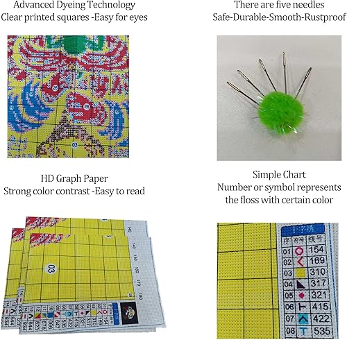 Miniatura 5 de Kits personalizados de punto de cruz, kit de bordado con foto personalizada, haz tu propia foto, pintura de bricolaje, bordado completo, punto de