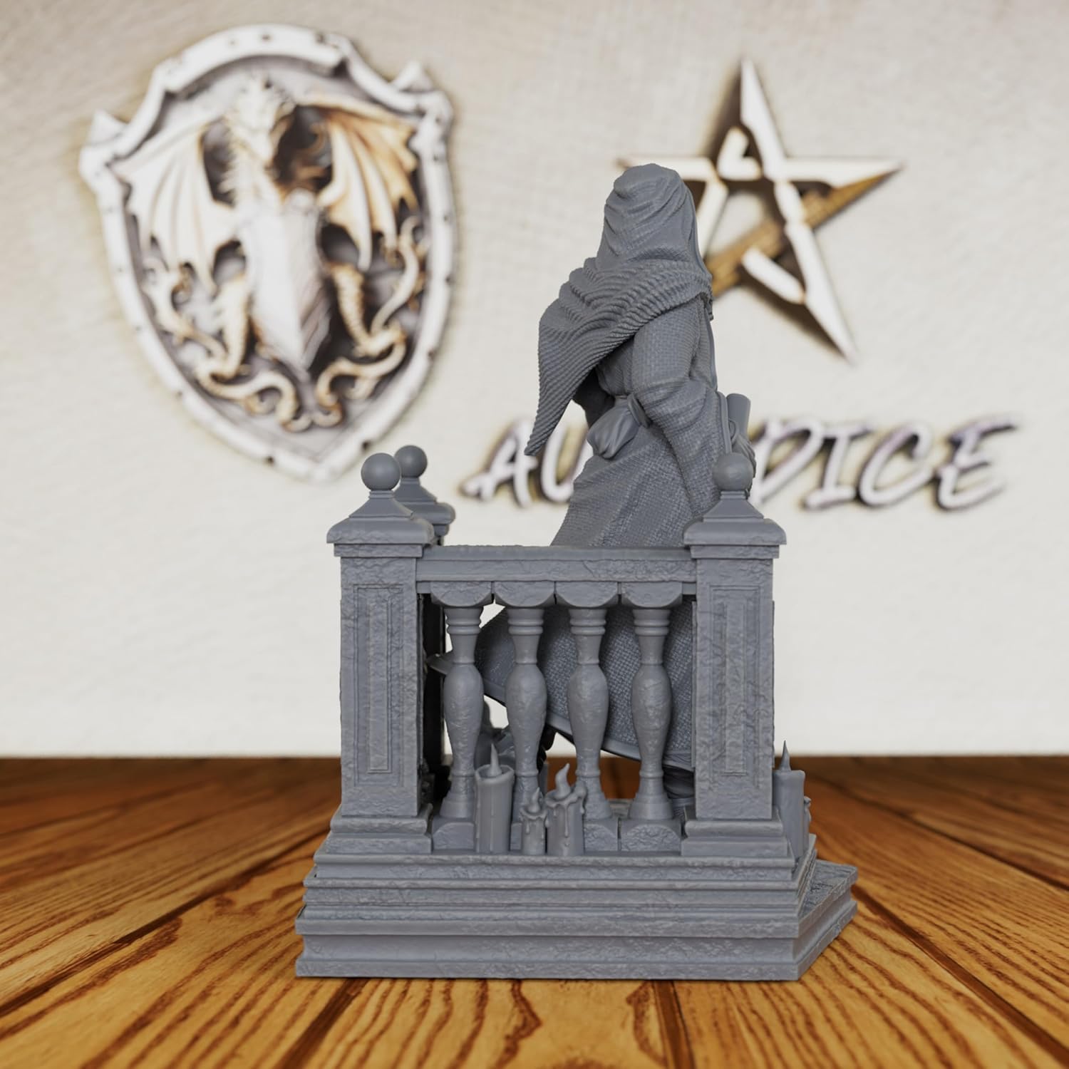 Unpainted Gothic Warrior - 32mm Vampire Swordsman for DND Minis, Tabletop RPG Games & Miniature Collectors -AS198 image 3