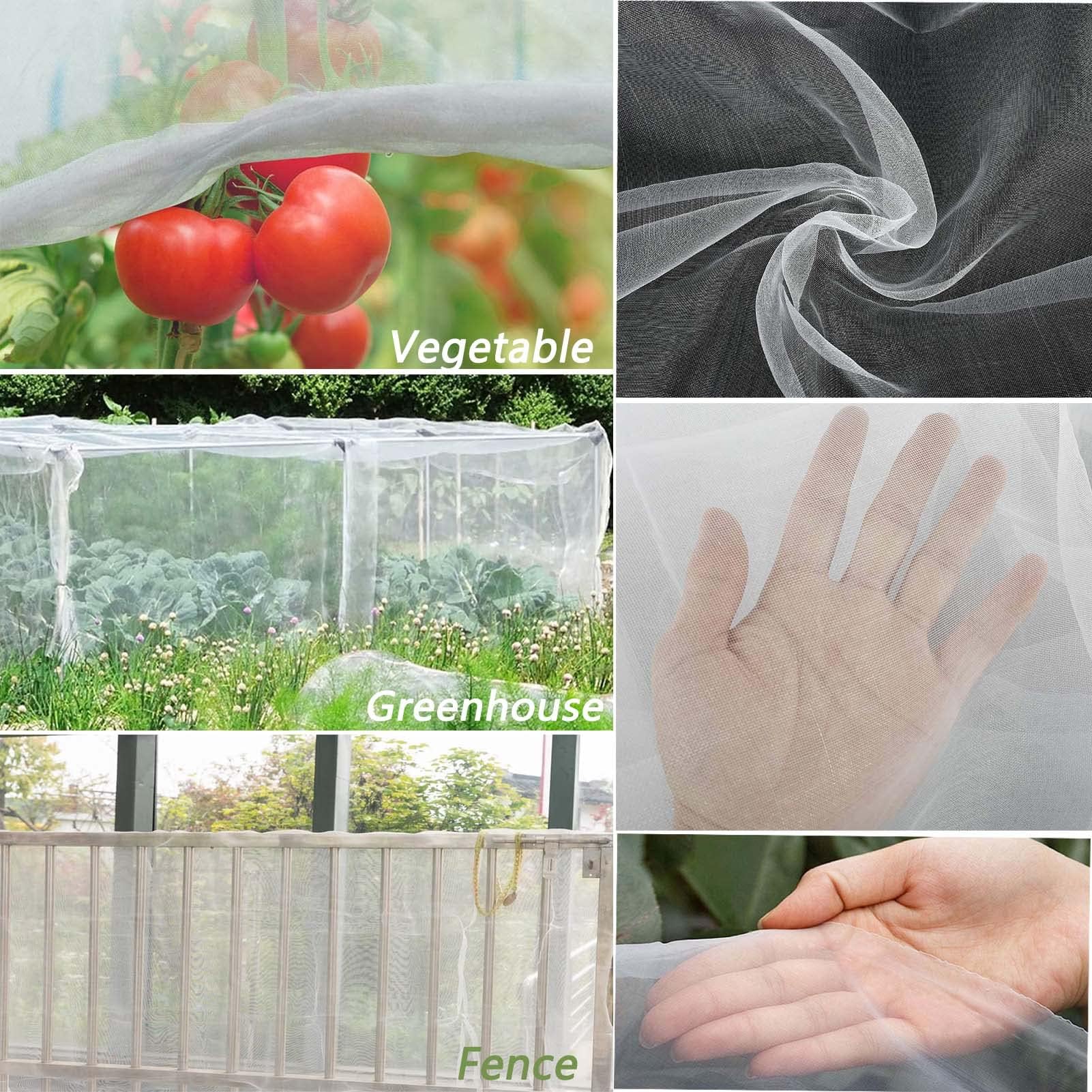 GAOXIAO Red Malla para Cubrir Árboles Frutales, Red Anti Insectos, Malla Antiinsectos, Red Anti-Insectos Malla Fina para Proteger Verduras Plantas Flores Frutas de Jardín 80 Mesh 4x10m