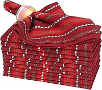 Vista 48 de Servilletas de lino y algodón de 18 x 18 pulgadas natural con vainica, servilletas de boda, servilletas de cóctel, servilletas de tela, servilletas