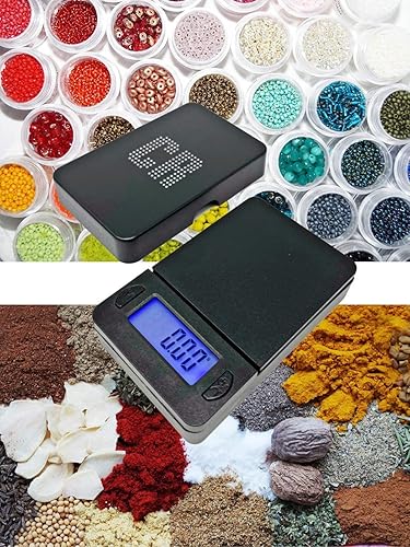 Miniatura 9 de CR Báscula digital de bolsillo 1 báscula de alimentos de alta calidad de 3.53 oz por 0.00 oz, báscula digital de gramos, báscula de cocina, báscula