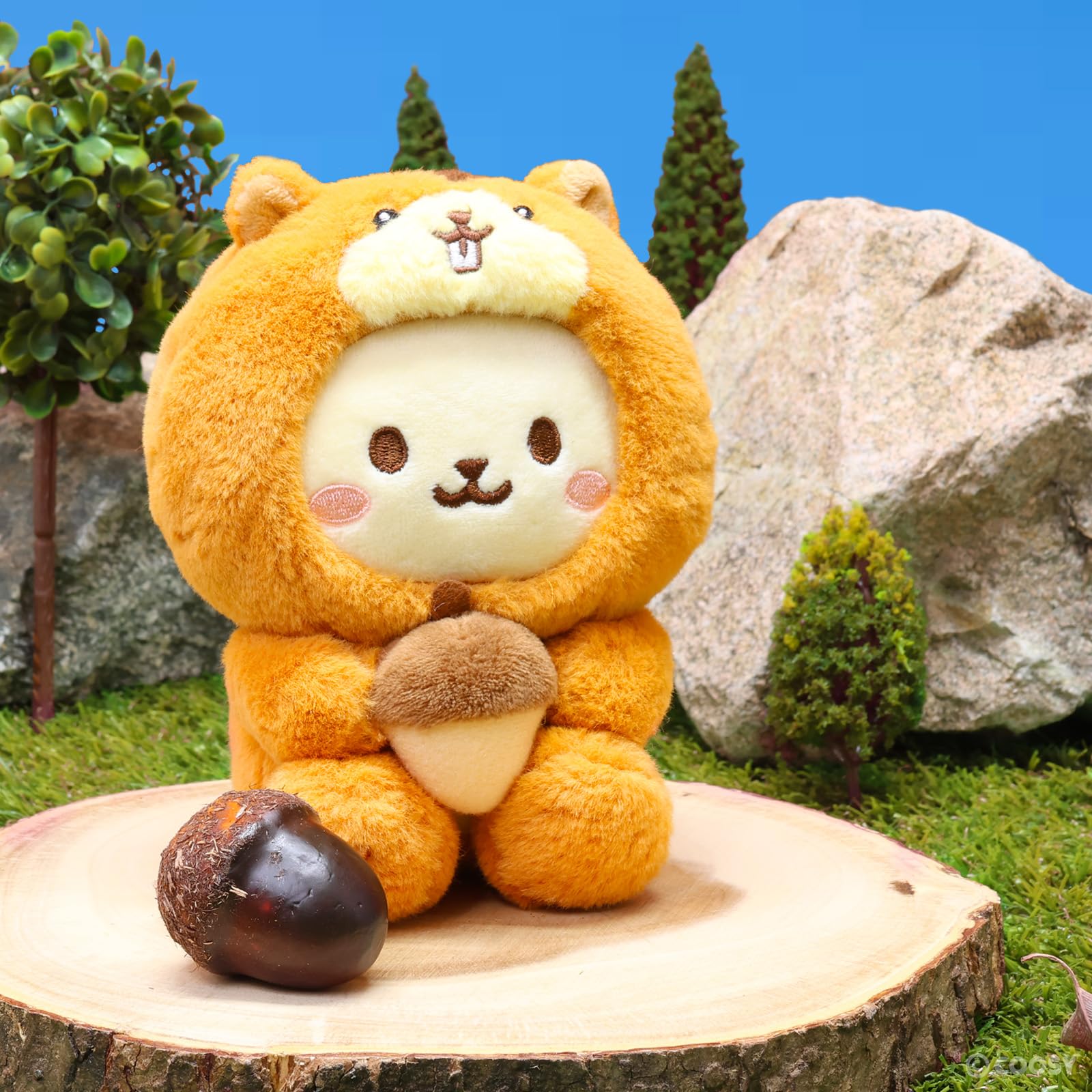 Amazon.co.jp: Anirollz ぬいぐるみ 秋 動物 リス バニロール 小型