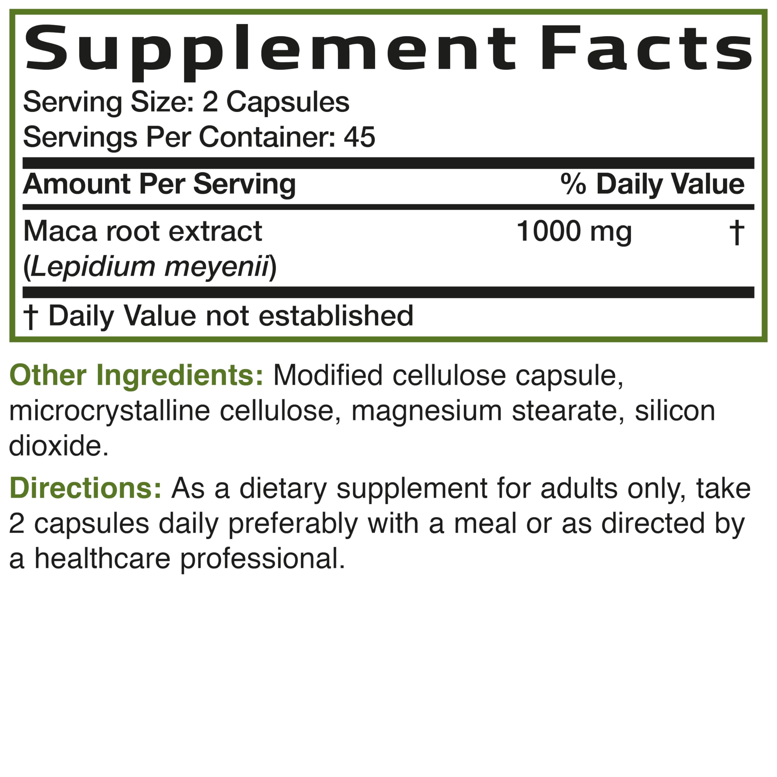 Bronson Maca Root Extra Strength for Men & Women, 90 Vegetarian Capsules — Amazon image 8