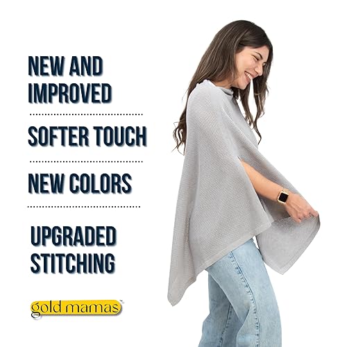 Miniatura 2 de Gold Mamas - Cubierta de lactancia transpirable para lactancia materna, fundas de lactancia de privacidad, ponchy mejorada por Gold Mamas -