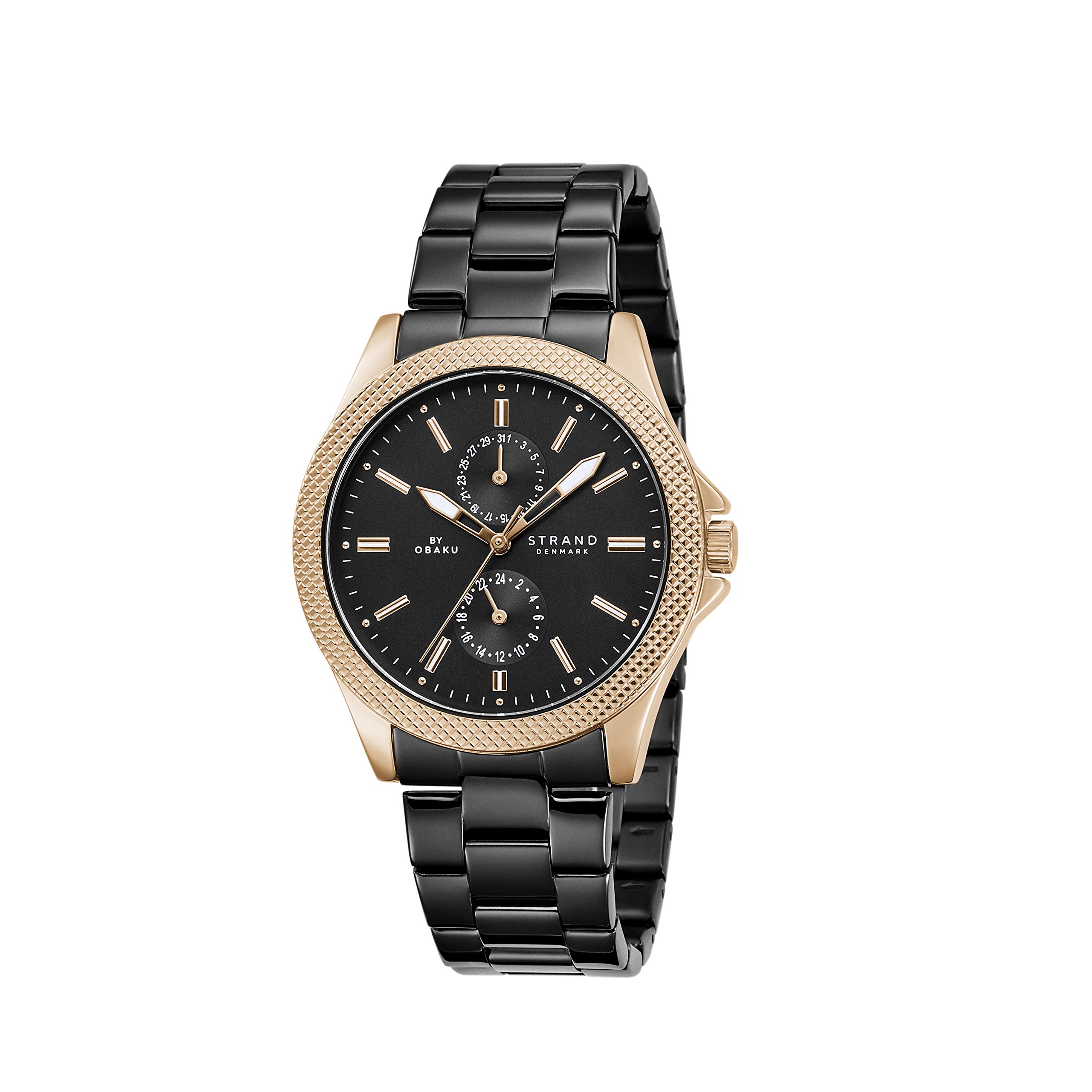 Strand By Obaku Ginevra Analog Black Dial Mens Watch-S710GMVBSB (B08RDZD5KR) Amazon Price History, Amazon Price Tracker
