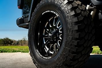 OFF-ROAD MONSTER M17 Custom Wheel - 20x10,19 Offset, 6x139.7 Bolt Pattern, 106.4mm Hub - Gloss Black with Milled Accents Rim