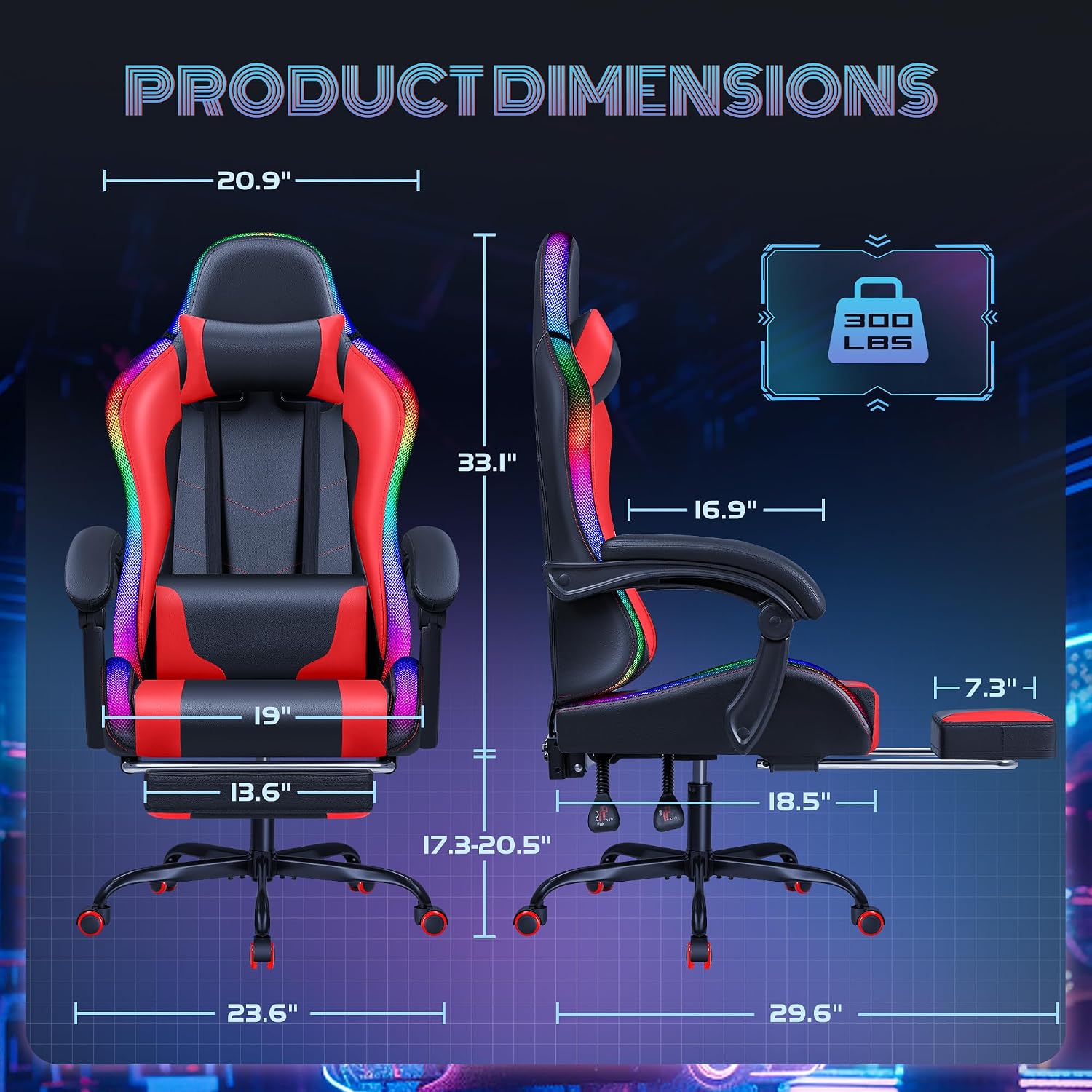Massage Function and Ergonomic Back
