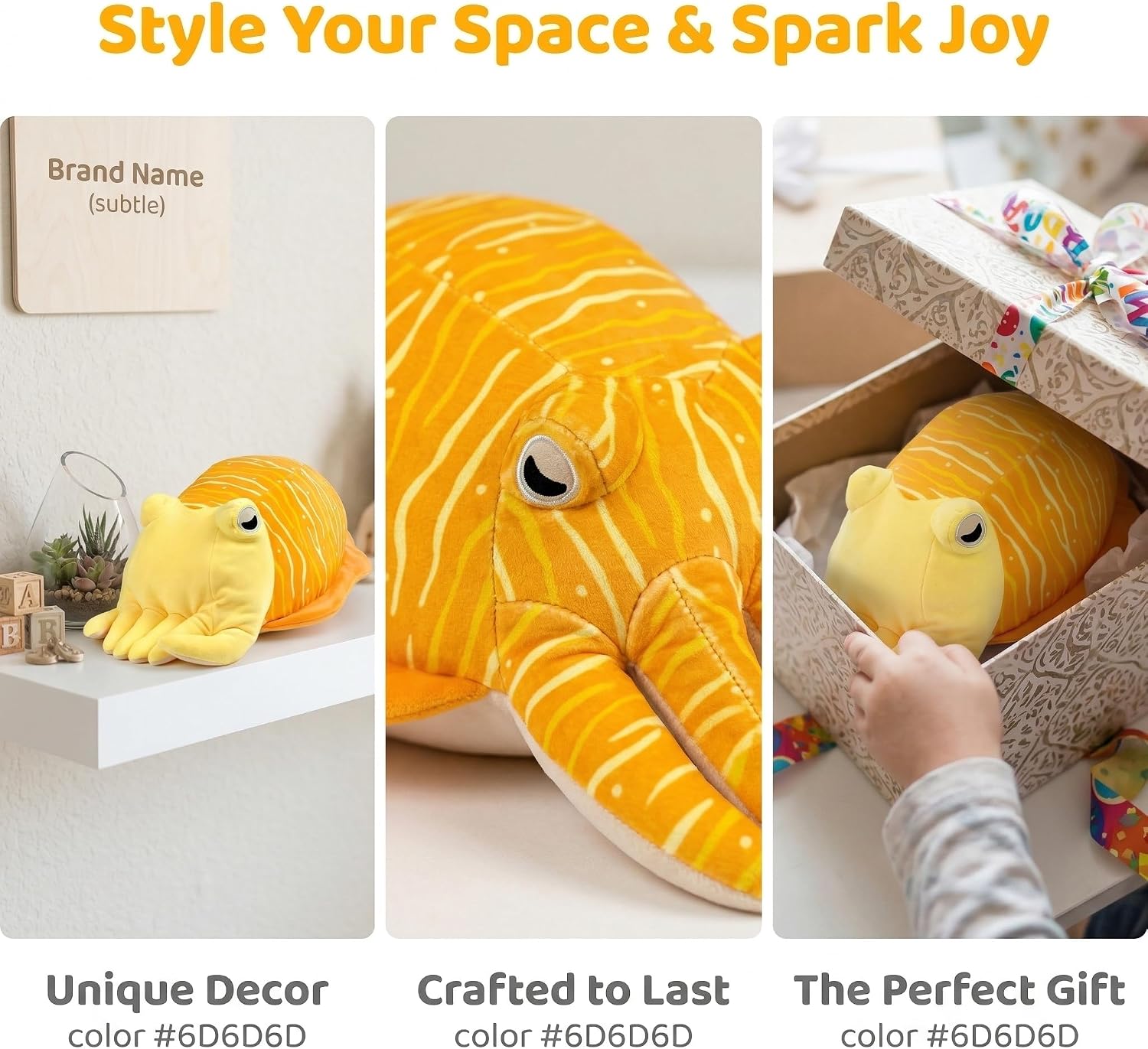 Plush Cuttlefish Stuffed Animal Soft Pillow Doll, Cute Cartoon Cuttlefish Plushie, Adorable Sea Animal Plush Toy Gift for Kids Boys Girls Birthday Home Decor